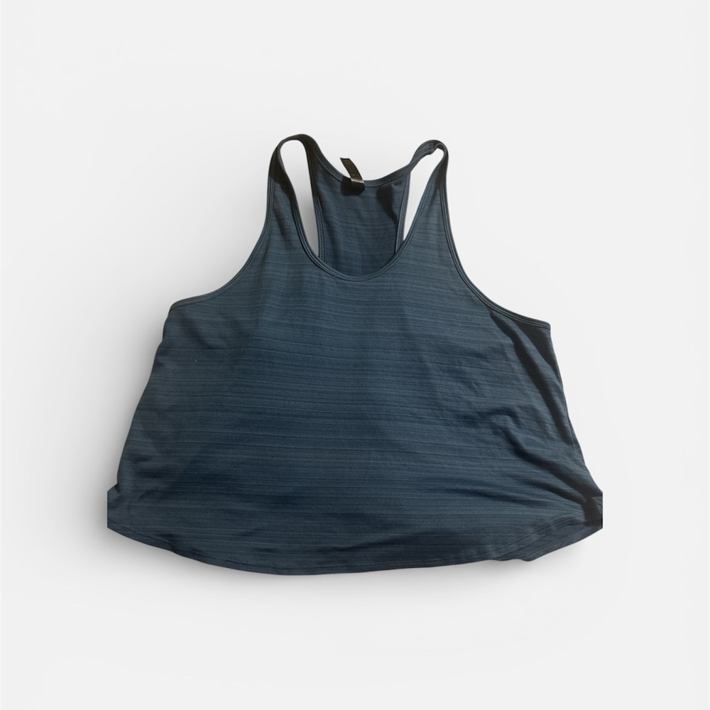 Blue Racerback Tank Top